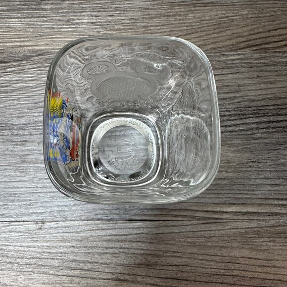 McDonald's Walt Disney World Celebration 2000 3D Mickey Mouse Square Clear Glass - Picture 6 of 7